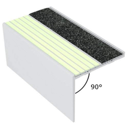 CAD Drawings Ecoglo Inc. RF7B-E40 Series Luminous Resilient Flooring Nosings